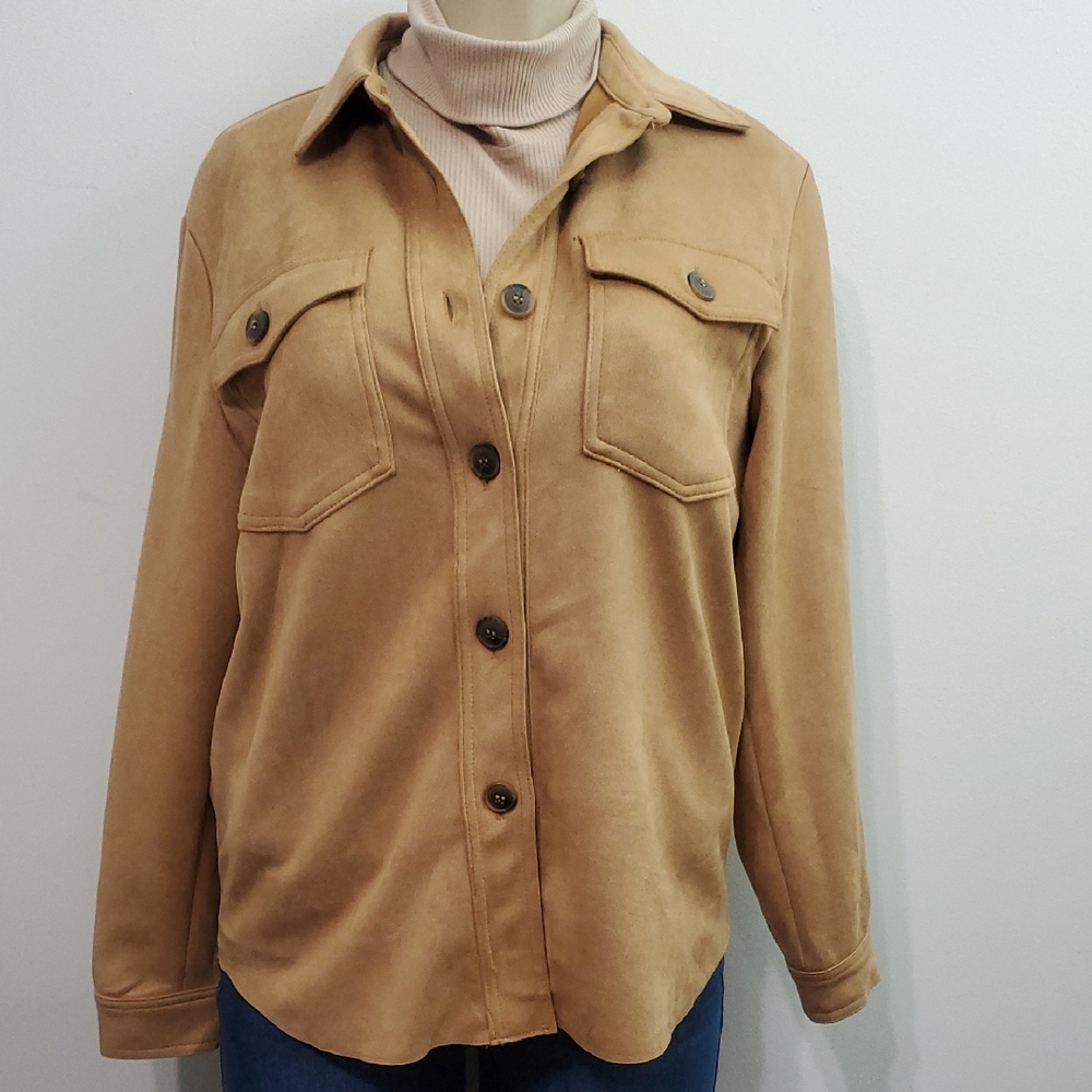 Love Tree Camel Utility Jacket
